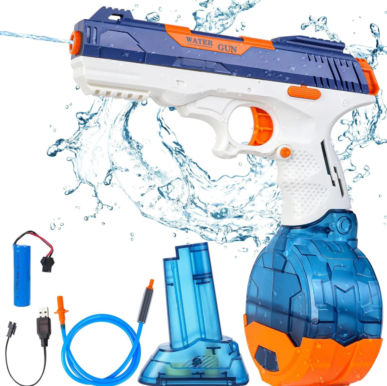 Pistol cu apa pe baterii