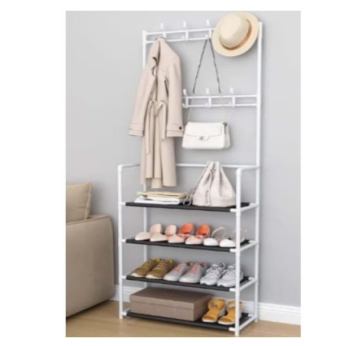 Cuier cu pantofar - Metalic - cu 5 rafturi