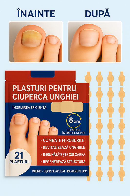 Plasturi pentru ciuperca unghiei